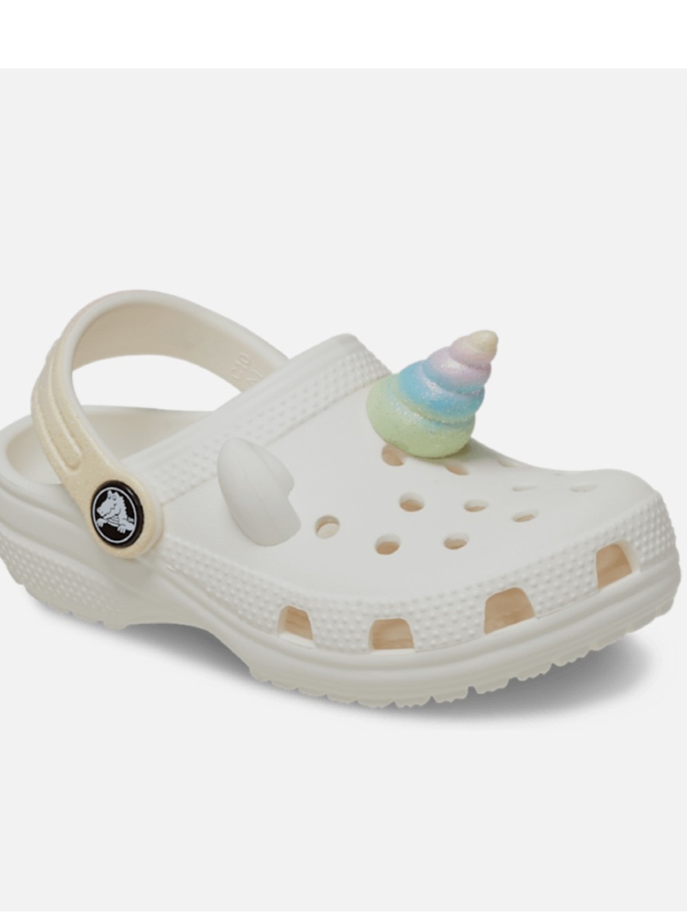 Crocs Rainbow Unicorn Clogs
White Glitter Sparkle Toddler C6 NWT